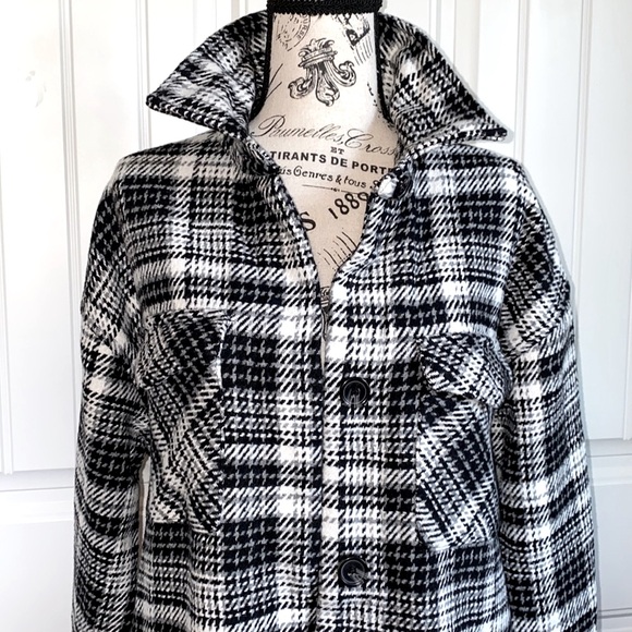 Longer Heavy Plaid Shacket - Picture 9 of 10